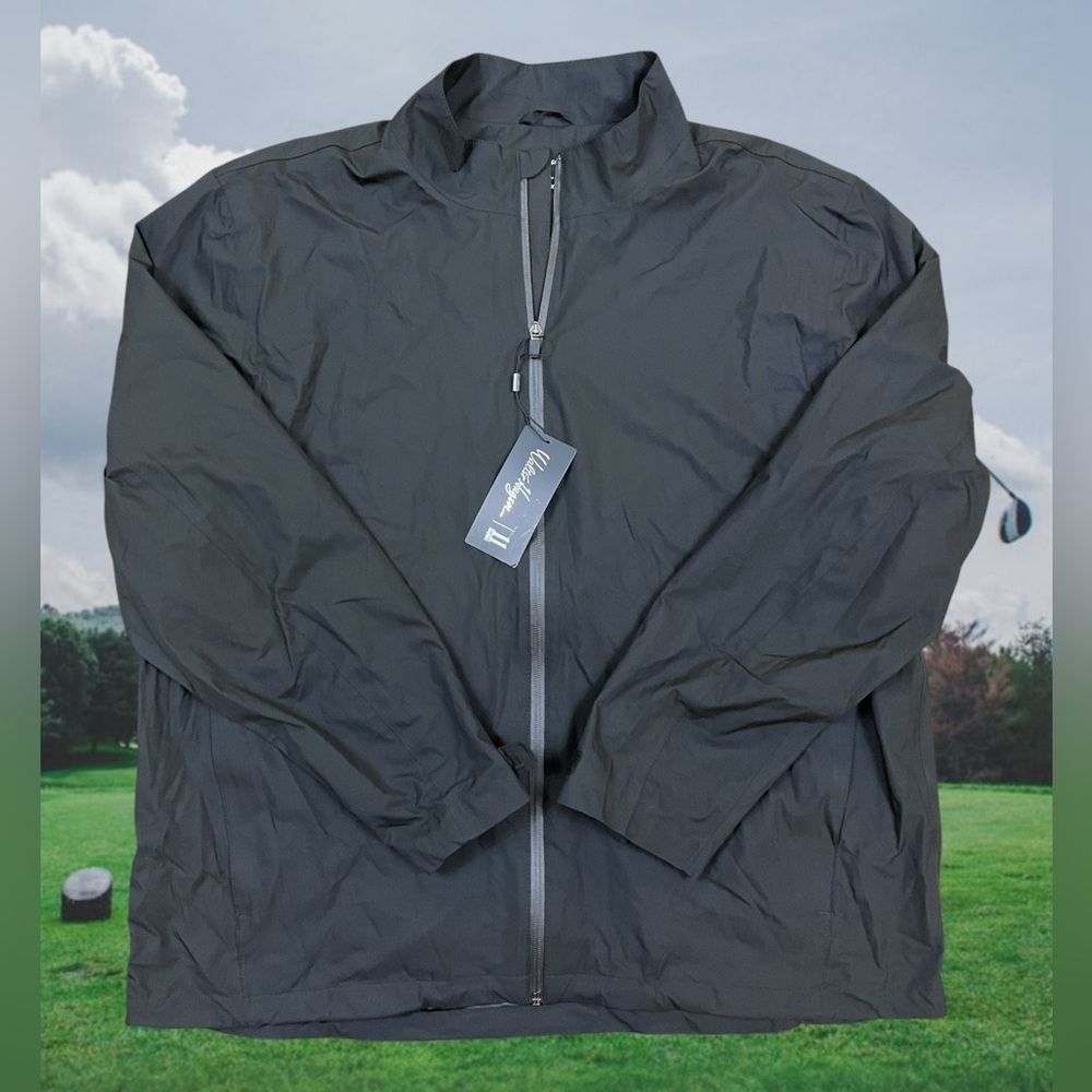 Walter Hagen Men’s Black Hydroproof Utra Rain Jacket/Windbreaker.